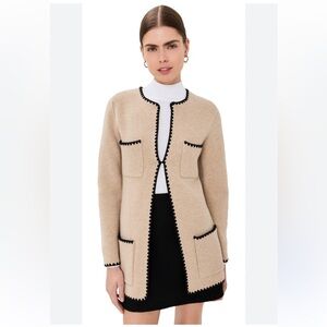 NWT REFORMATION  Isabelle Regenerative Wool Sweater Jacket Size Medium